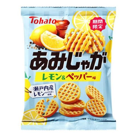Tohato Lemon & Pepper Flavor Potato Grid 53g [Parallel Import]