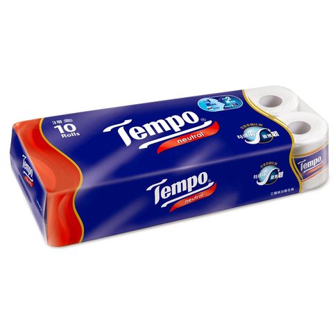 Tempo Bathroom Tissue 3-ply Neutral 10 Rolls