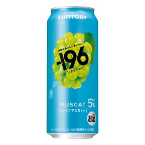 三得利 -196°C 梳打酒 Alcohol 5% (陽光玫瑰葡萄) 500毫升 [平行進口]