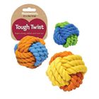 Rosewood 3.5" Rubber & Rope Ball 1 Piece 40212