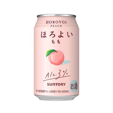 Suntory Horoyoi Chu-Hai (Peach) Alc. 3% 350ml [Parallel Import] (The new and old packaging will be shipped out randomly)