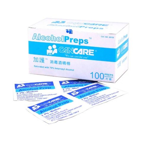 Cancare Alcoholpreps 100 Pieces