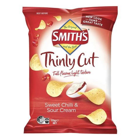 Smith's Thinly Sweet Chili & Sour Cream Chips 175g [Parallel Import]