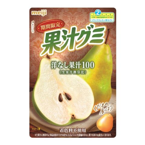 Meiji Pear Fruit Juice Gummy 47g [Parallel Import]