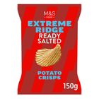 M&S Ready Salted Extreme Ridge Potato Crisps 150g 29436675