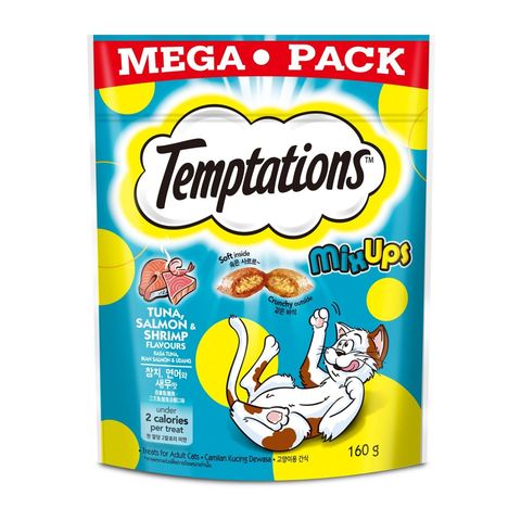 Temptations Mix Ups Tuna, Salmon & Shrimp 160g