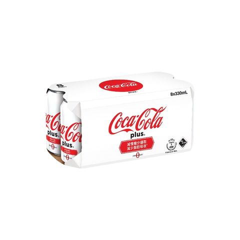 Coca-cola - Coke Plus 330ml x 8(The new and old packaging will be shipped out randomly)