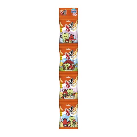 Calbee BBQ Flavoured Prawn Crackers (4 Packets) 56g