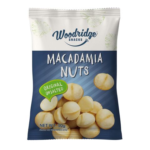 Woodridge Original Unsalted Macadamia Nuts 30g