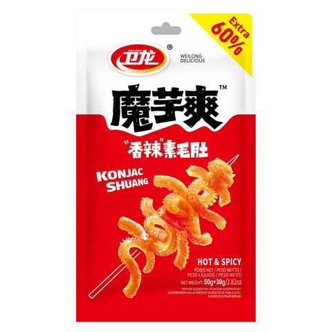 Weilong Konjac Shuang Hot & Spicy (Extra 60%) 80g