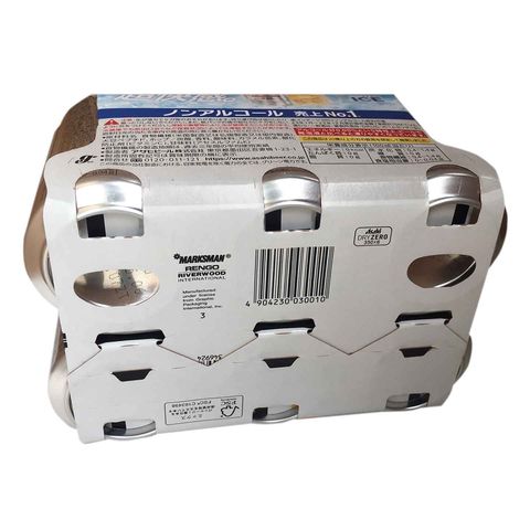 朝日 Dry Zero無酒精無糖啤酒 350ml x6 [平行進口]