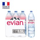 Evian Natural Mineral Water 6 x 1.5L