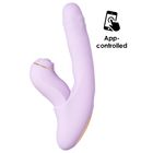 Svakom Duo Glow App Thrusting Vibrator - Pastel Lilac 1 Piece 6959633105856