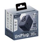 Savewo Uniplug 35W PD3.0 Universal Travel Adapter (Dark Blue) 1 Piece