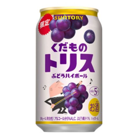 Suntory Tris Highball Grape Flavor Alc. 5% 350ml [Parallel Import]