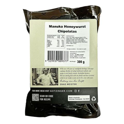 Gotzinger Manuka Honeywurst 300g