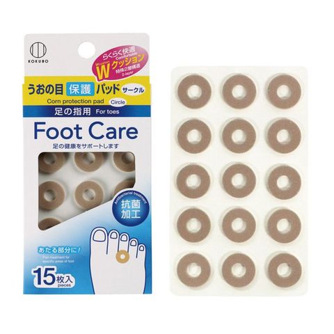 Kokubo Foot Care Corn Protection Pad (Circle) 15 Pieces
