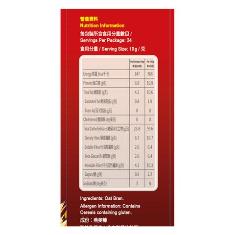 桂格 燕麥糠 400克