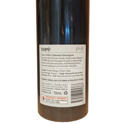 Tope Clare Valley Cabernet Sauvignon 750ml