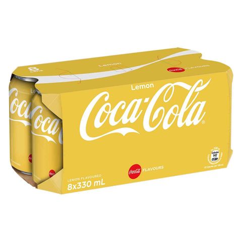 Coca-Cola Coke Lemon 330ml x 8 (The new and old packaging will be shipped out randomly)