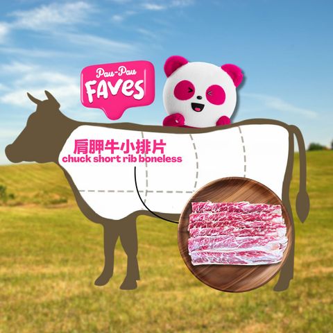 pandamart x Meat Alphabet Angus Beef Chuck Short Rib Boneless 300g