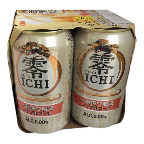 Kirin Zero Ichiban Alcohol Free Beer 350ml x6 [Parallel Import]