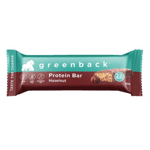 Greenback Plant-based Protein Bar Hazelnut Flavor 50g