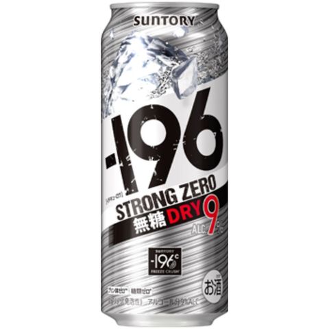 Suntory -196 Strong Zero (Sugar-free Dry) Alc. 9% 500ml [Parallel Import]