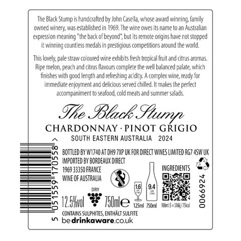 The Black Stump Chardonnay Pinot Grigio 750ml