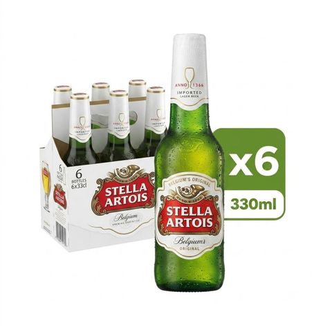 Stella Artois Beer (Bottle) 330ml x6