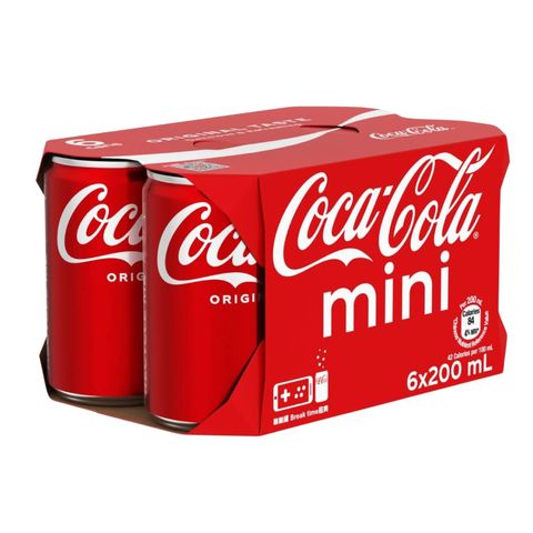 Coca-cola Coke 200ml x 6 (The new and old packaging will be shipped out randomly)