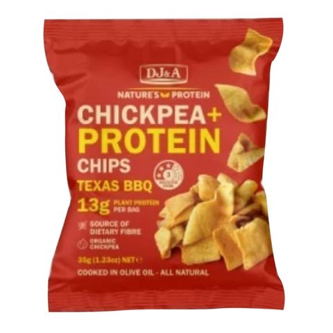 Dj&a Chickpea Protein Chips Texas BBQ 35g [Parallel Import]