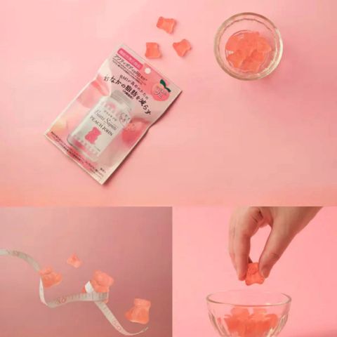 Bears Sapuri x Peach John Bear Functiona Gummy Peach Flavor 60g [Parallel Import]