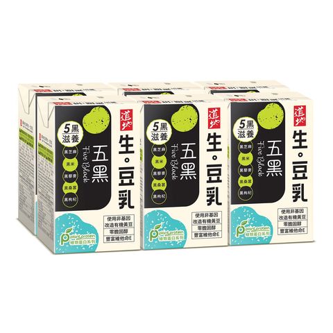 道地 五黑生豆乳 6 x 250毫升