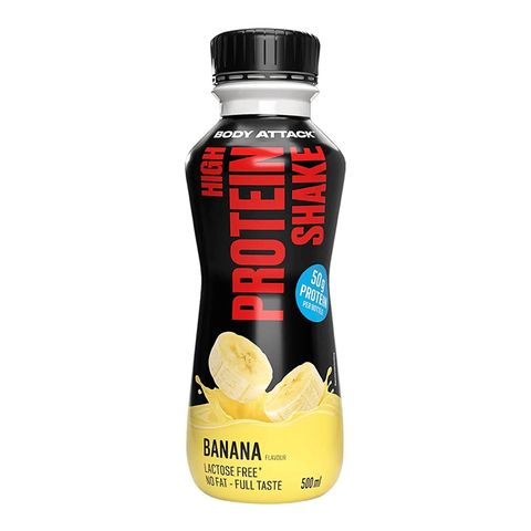 Body Attack High Protein Shake Banana 500ml