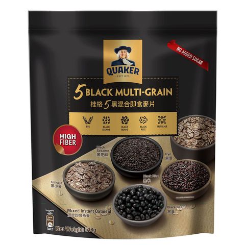 Quaker Five Black Multi-grain Mix Oat 518g
