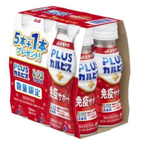 朝日Plus 可爾必思 免疫支援 乳酸菌飲品 (6 x 100毫升) 600毫升 [平行進口]