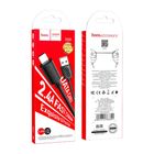 ខ្សែសាកម៉ាក Hoco ម៉ូដែល X88 ឌុយ USB A ទៅ Lightning ពណ៌ខ្មៅ 1 Piece