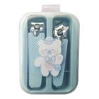 Cute Cartoon Series Bowknot Bunny Manicure Blue 1 Set