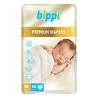 Bippi Premium Diapers Tape Size NB (2-5kg) 60 Pieces