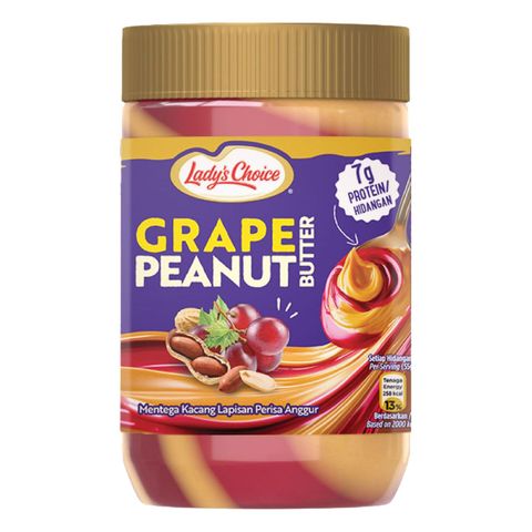 Lady's Choice Peanut Butter Grape Stripes 500g