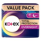 Kotex Total Protection Overnight Wing Pad Sanitary Pad That prevents Up to 100 No Back Leaks (41cm) 2 Pieces - 25846