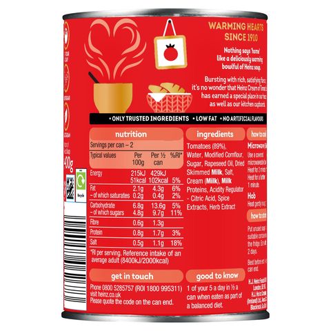 Heinz Cream of Tomato Soup 400g