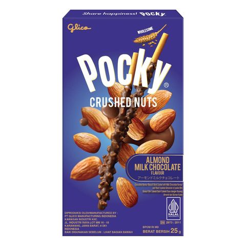 Pocky Crushed Nuts Almond Milk Chocolate 25g