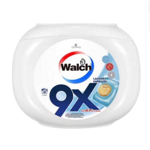 Walch 9X Anti-bacterial Laundry Capsules 32 x 12g