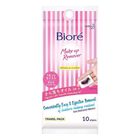 Biore Cleansing Oil In Cotton Wipes Travel Pack 10 Pieces - 26491