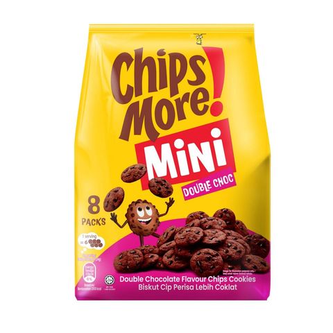 Chipsmore Mini Chips Double Choc MultiPack 8pcs x 24g