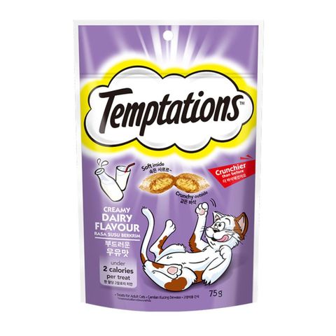 Temptations Cat Snack Adult Creamy Dairy 75g