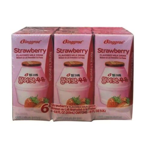 Strawberry Milk Pack | 6 x 200 ml