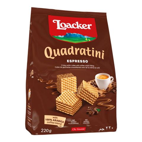 Loacker Quadratini Espresso Wafers 220g